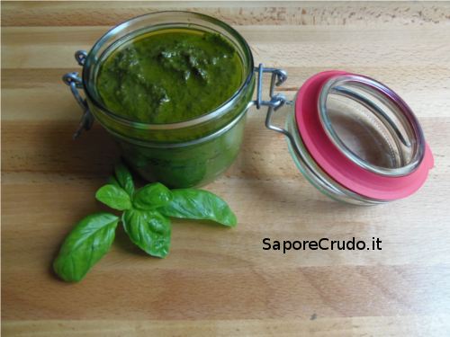 Pesto alla Genovese raw.