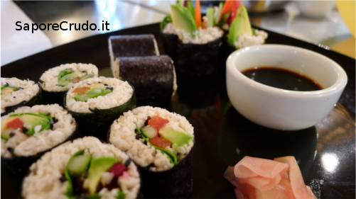 RAW SUSHI. SUSHI VEGANO CRUDISTA.